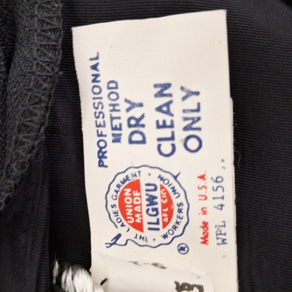 Darcy Vintage Black Romantic Whimsigoth Sweetheart Union Made Dress Size 9/10 - Picture 13 of 14